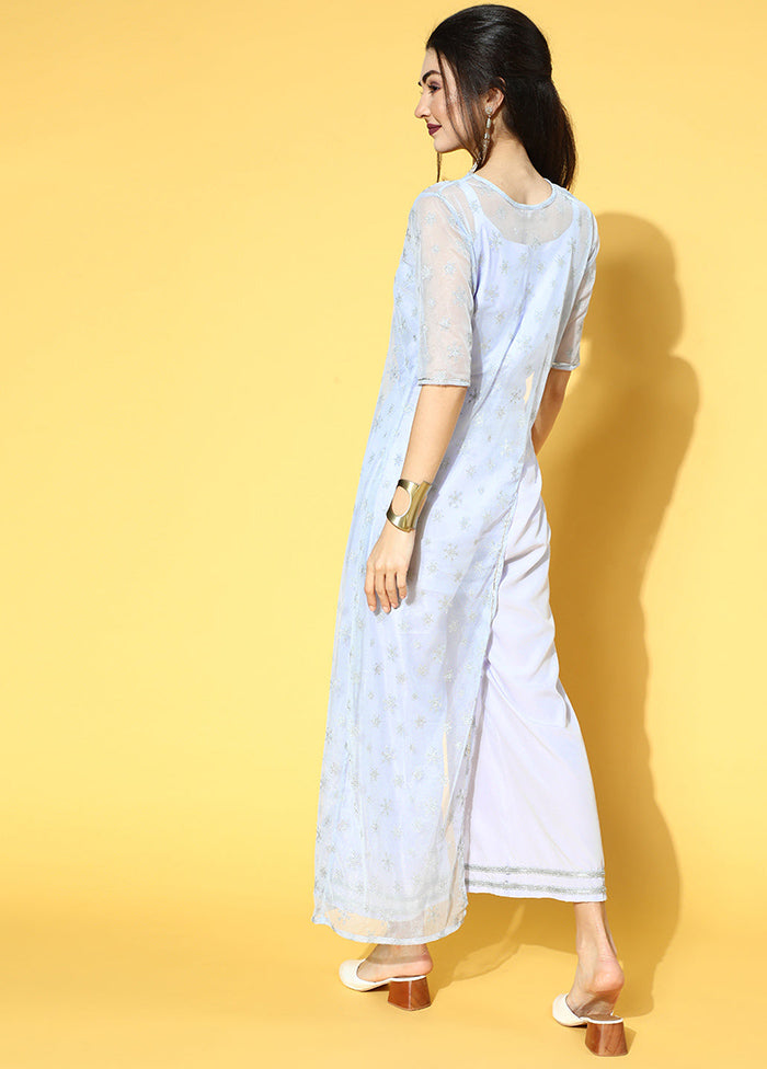Blue Readymade Polyester Jumpsuit - Indian Silk House Agencies