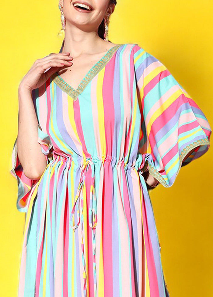 Multicolor Readymade Silk Kurti