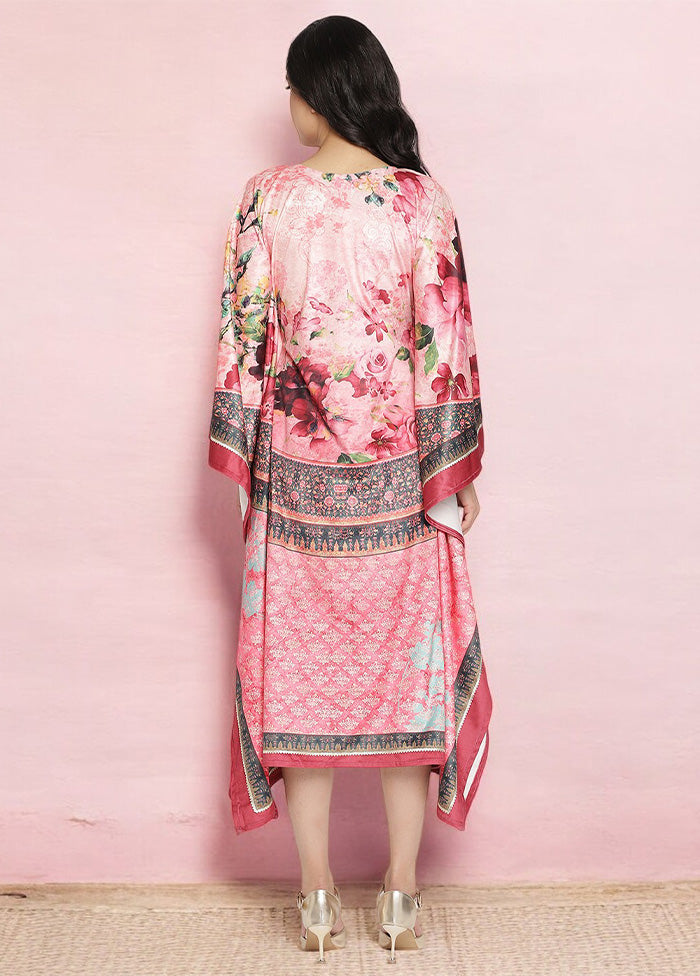 Pink Readymade Velvet Kurti