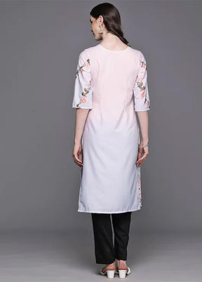 Pink Readymade Silk Kurti