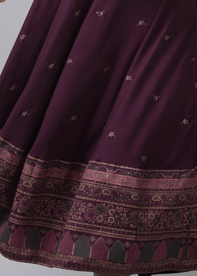 Wine Readymade Silk Kurti