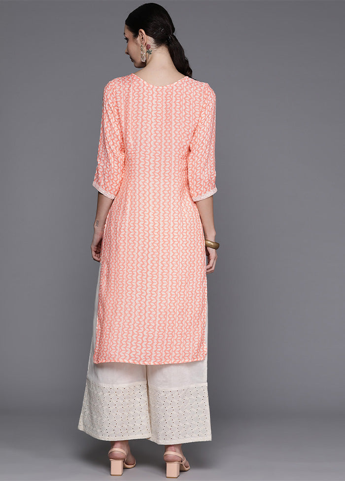 Off White Pure Readymade Viscose Kurti