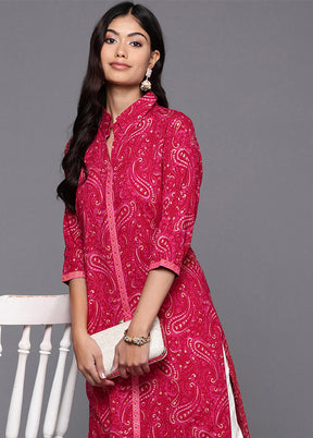 Pink Readymade Viscose Kurti