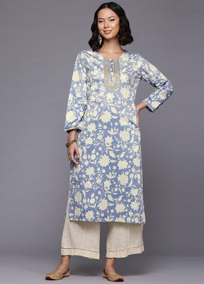 Grey Readymade Velvet Kurti