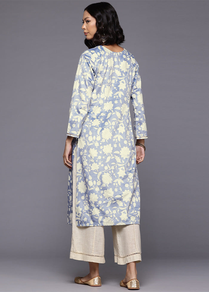 Grey Readymade Velvet Kurti