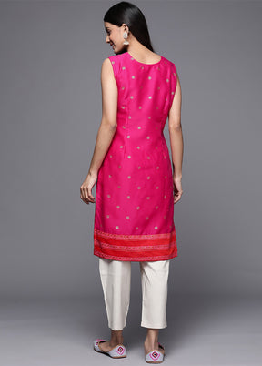 Pink Readymade Polyester Tunic