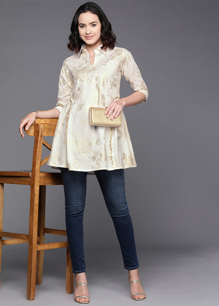 Off White Readymade Cotton Tunic