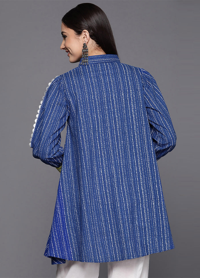 Blue Readymade Cotton Tunic