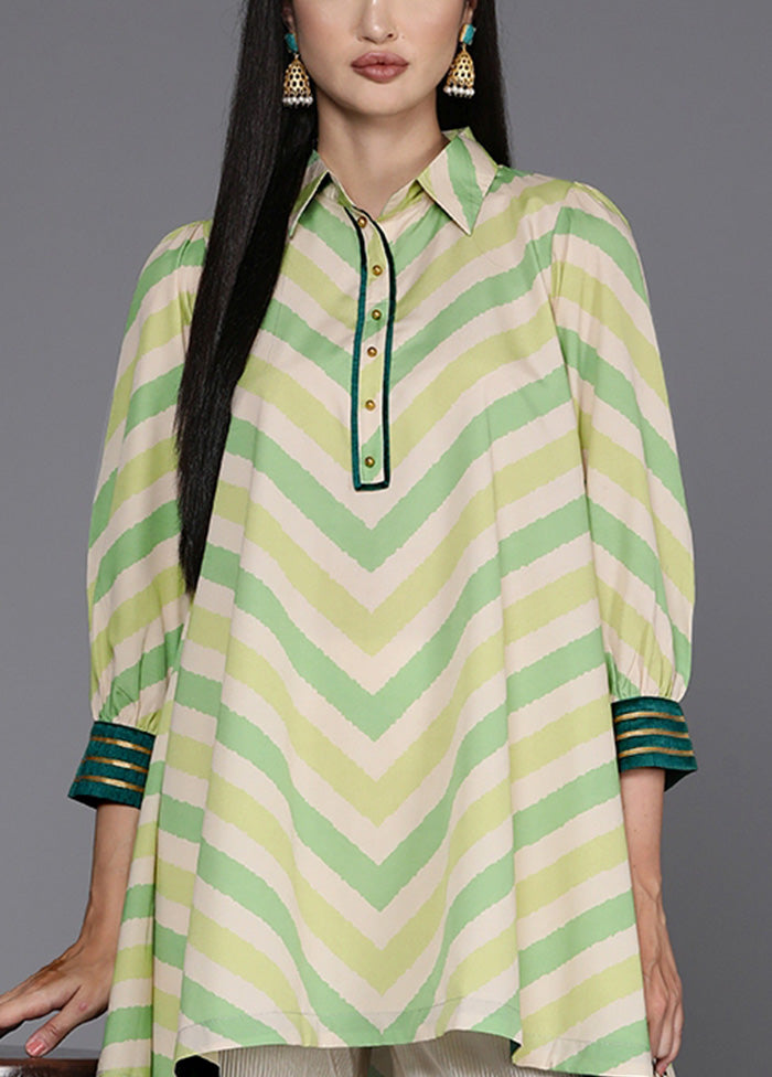 Off White Readymade Polyester Tunic