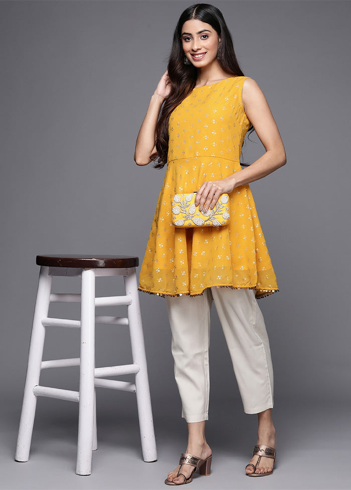 Mustard Readymade Polyester Tunic