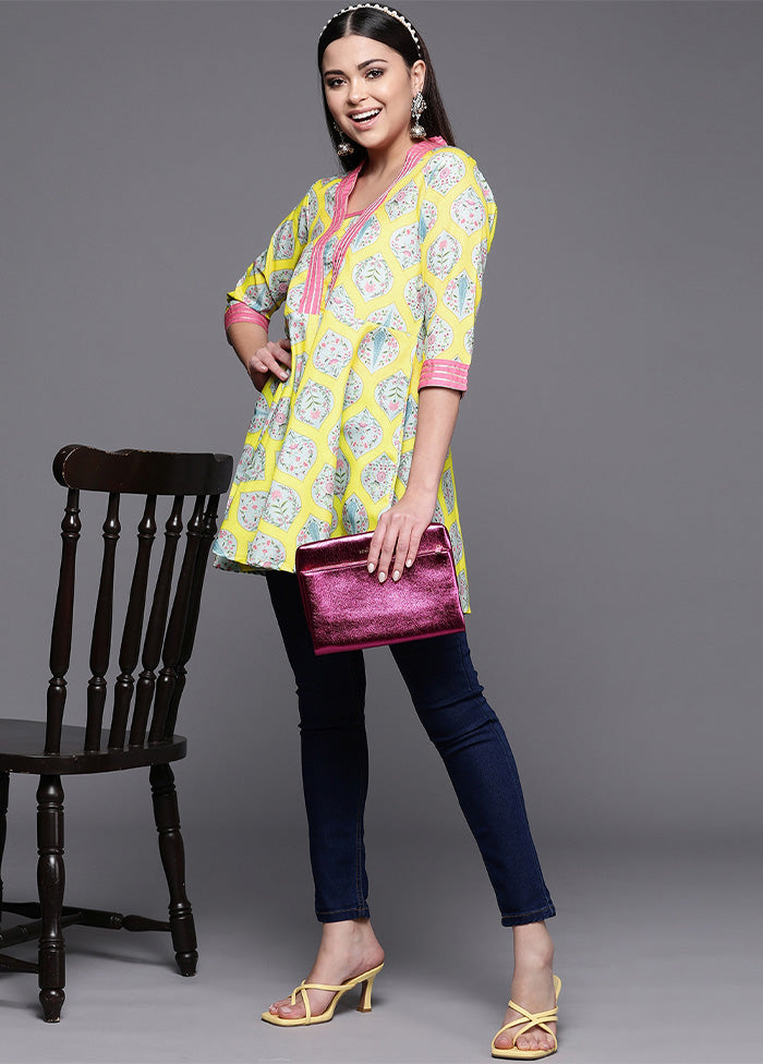 Lemon Readymade Cotton Tunic