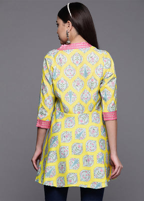 Lemon Readymade Cotton Tunic