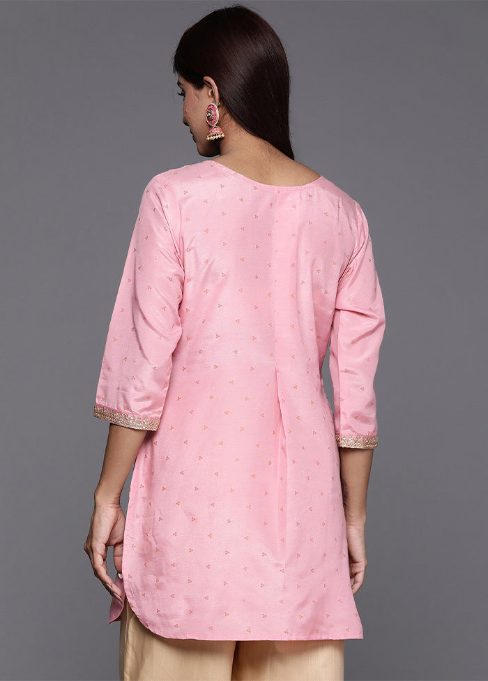 Pink Readymade Silk Tunic