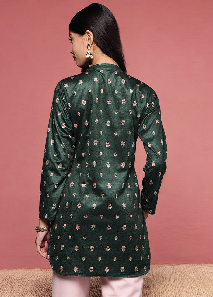 Green Readymade Polyester Tunic