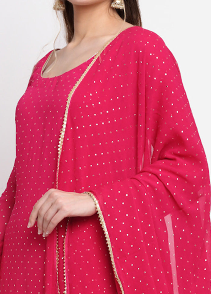 3 Pc Pink Readymade Suit Set With Dupatta VDANO2903267 - Indian Silk House Agencies