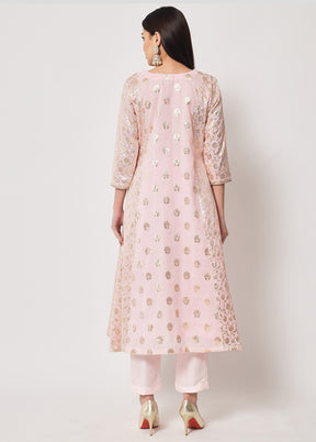 2 Pc Pink Readymade Cotton Kurti Set VDANO2903358 - Indian Silk House Agencies