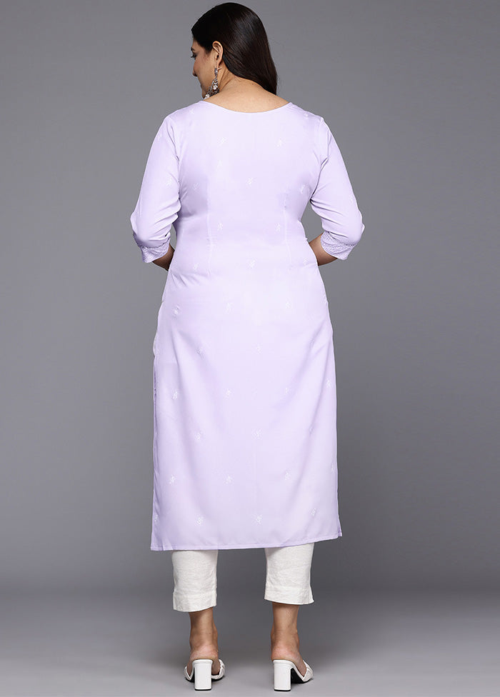 Lavender Readymade Silk Kurti