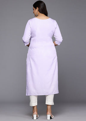 Lavender Readymade Silk Kurti