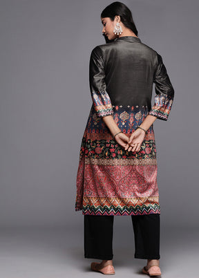 Multicolor Readymade Velvet Kurti