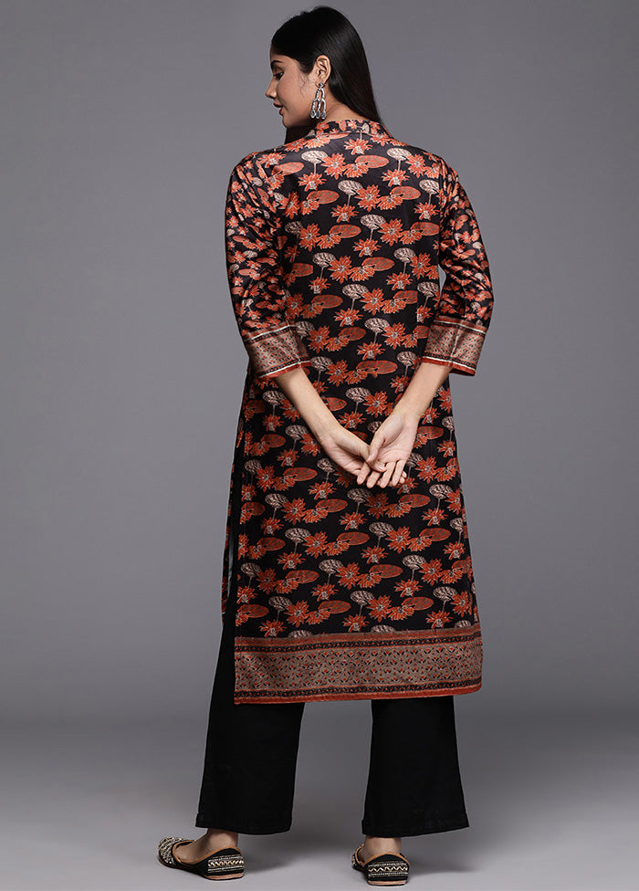 Black Readymade Velvet Kurti