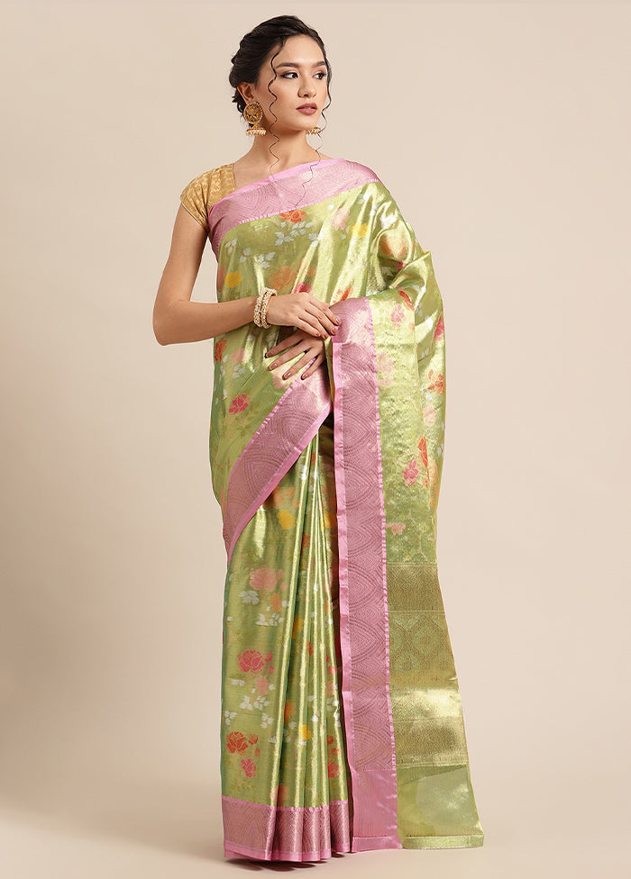 Gold Silk Saree With Blouse Piece