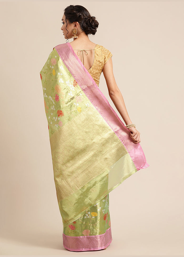 Gold Silk Saree With Blouse Piece