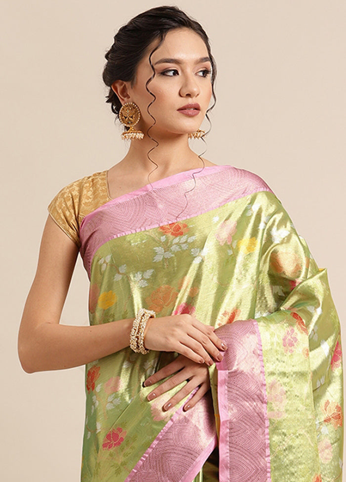 Gold Silk Saree With Blouse Piece