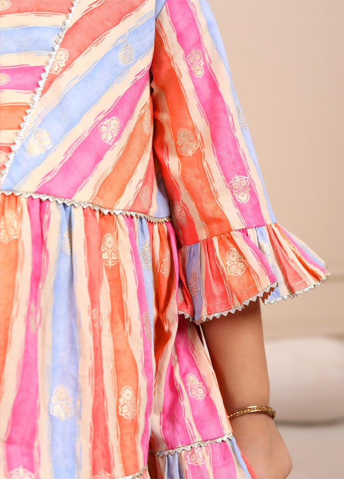 Multicolor Cotton Indian Dress