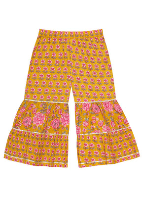 Yellow Cotton Ethnic Wear Set