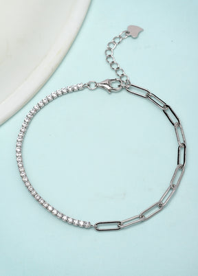 925 Sterling Silver Glossy Bracelet