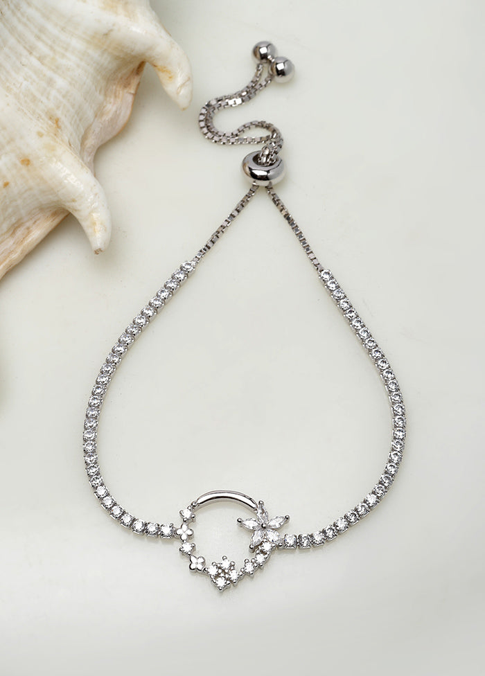 925 Sterling Silver Bolo Clasp Bracelet