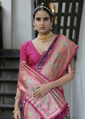 Wine Dupion Silk Saree With Blouse Piece