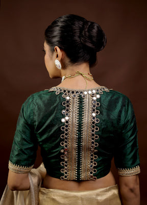 Green Velvet Designer Blouse