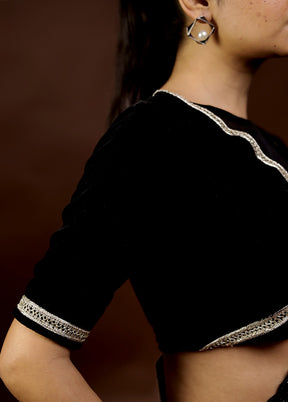 Black Velvet Designer Blouse