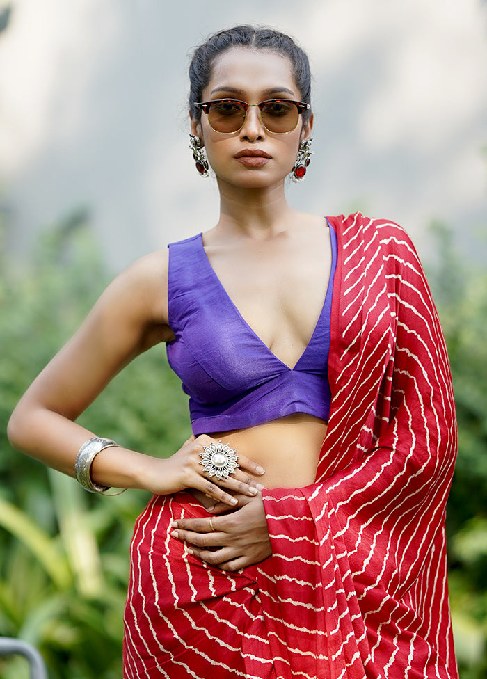 Purple Dupion Silk Designer Blouse