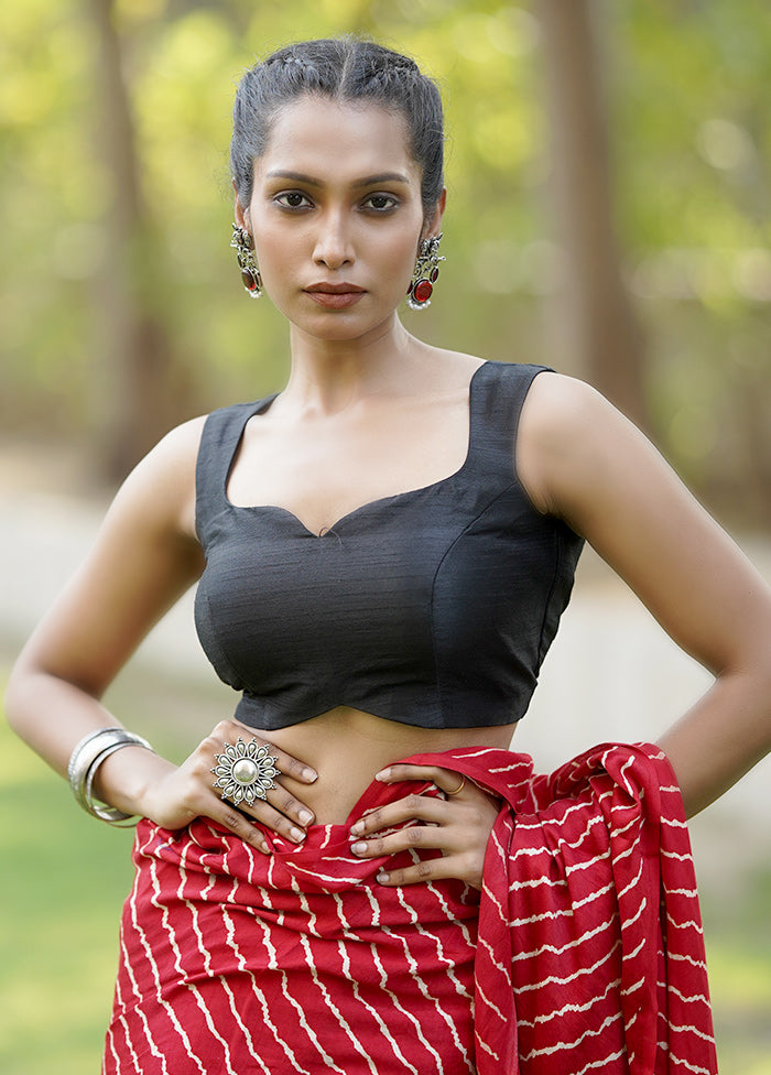 Black Dupion Silk Designer Blouse