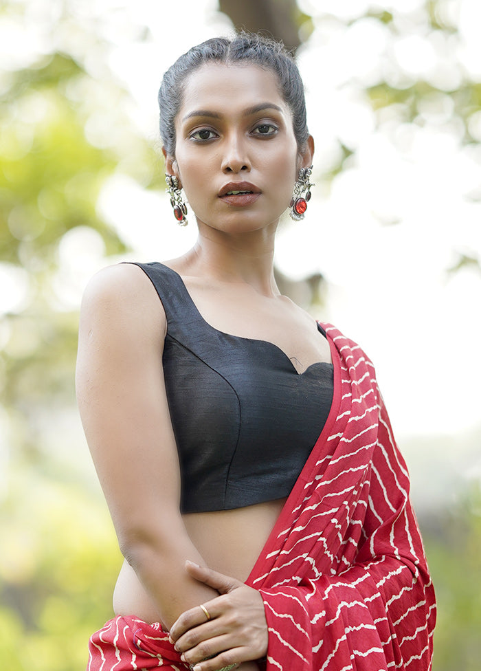 Black Dupion Silk Designer Blouse