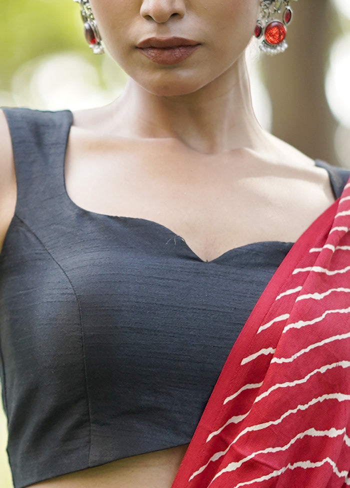 Black Dupion Silk Designer Blouse