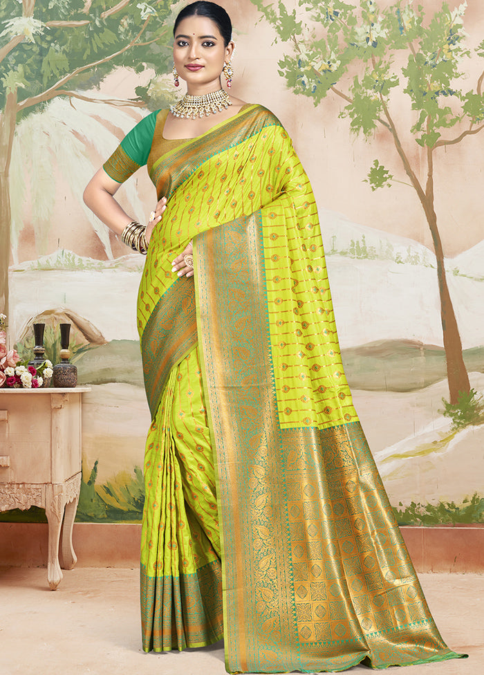 Multicolor Dupion Silk Saree With Blouse Piece