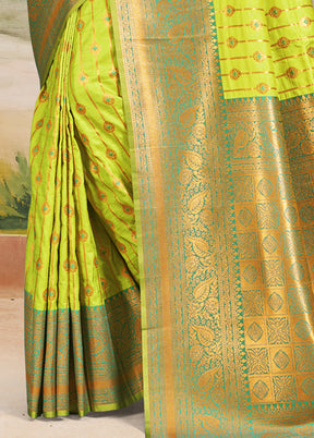 Multicolor Dupion Silk Saree With Blouse Piece