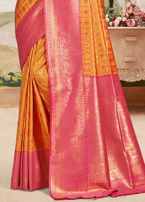 Multicolor Dupion Silk Saree With Blouse Piece