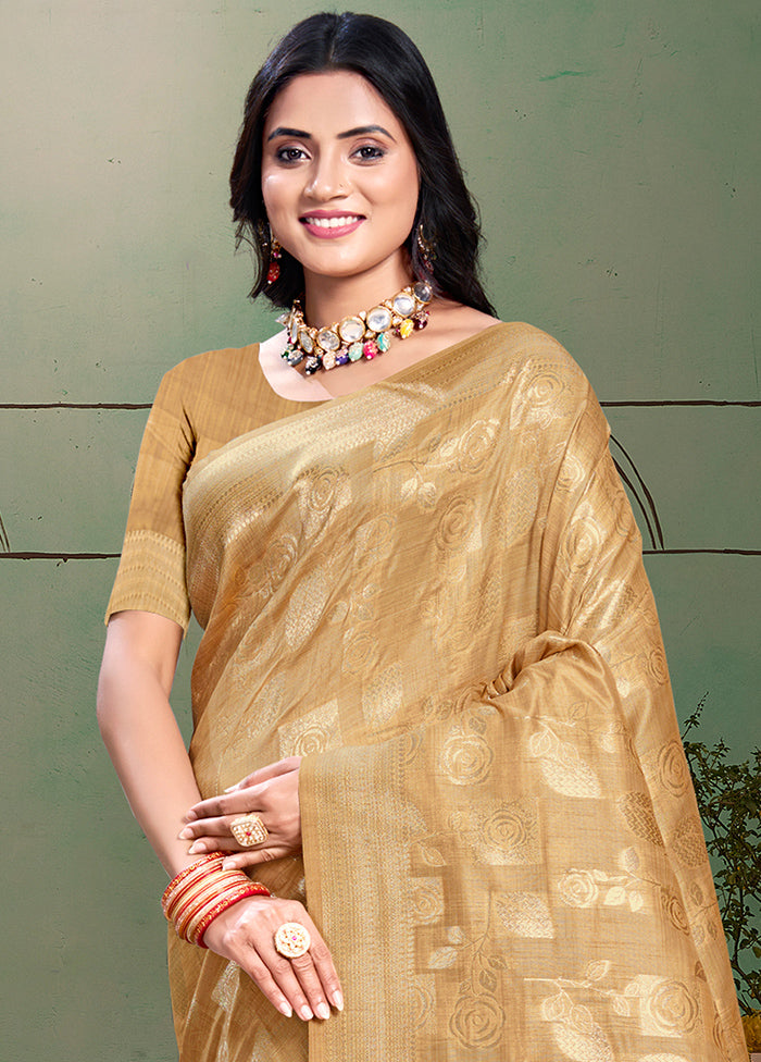 Multicolor Cotton Saree With Blouse Piece