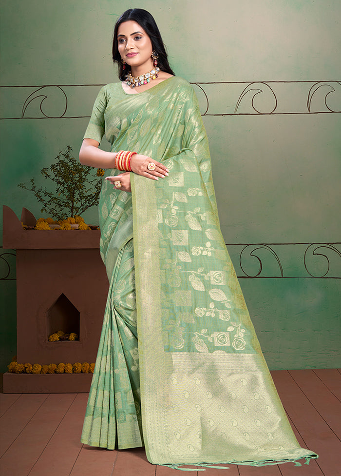 Multicolor Cotton Saree With Blouse Piece