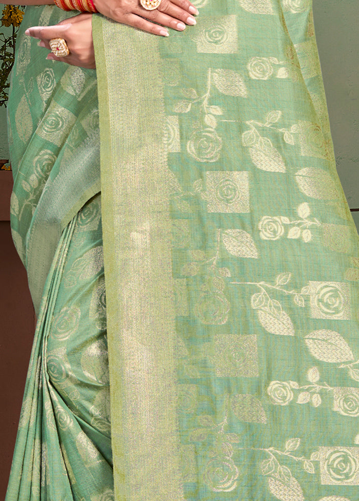 Multicolor Cotton Saree With Blouse Piece