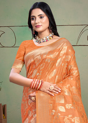 Multicolor Cotton Saree With Blouse Piece