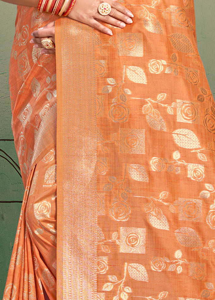 Multicolor Cotton Saree With Blouse Piece