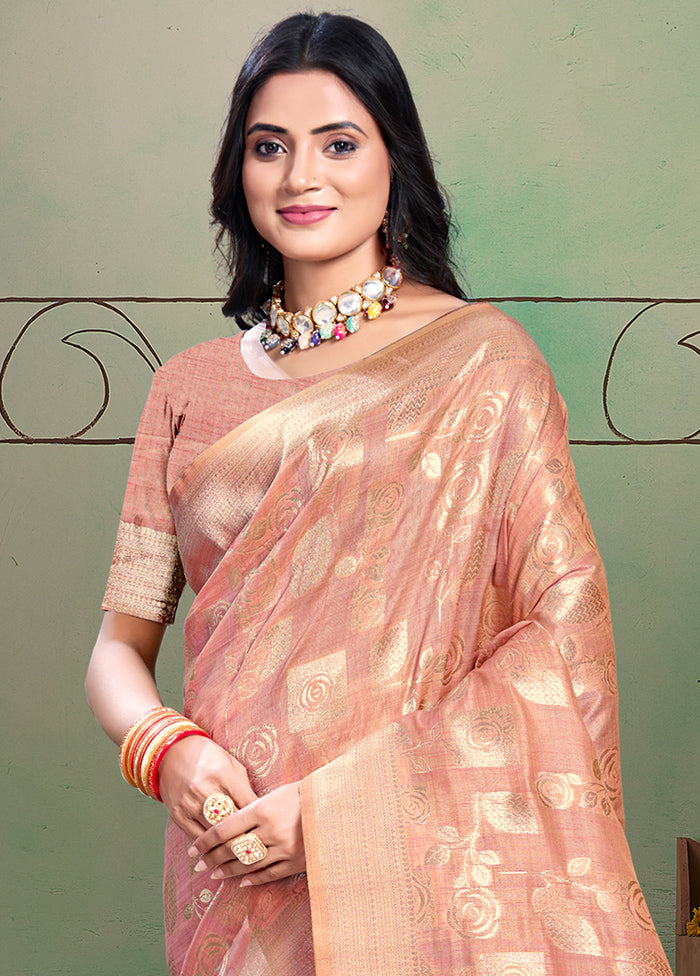 Multicolor Cotton Saree With Blouse Piece