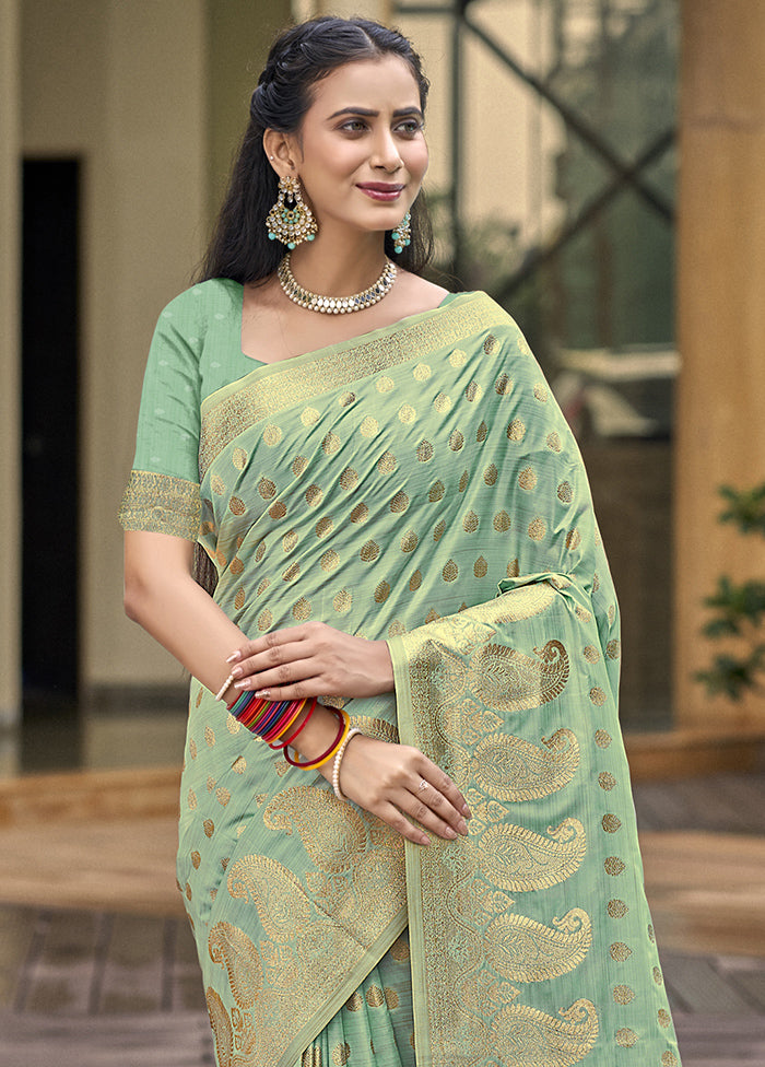 Multicolor Dupion Silk Saree With Blouse Piece