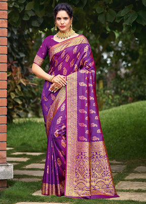 Multicolor Dupion Silk Saree With Blouse Piece