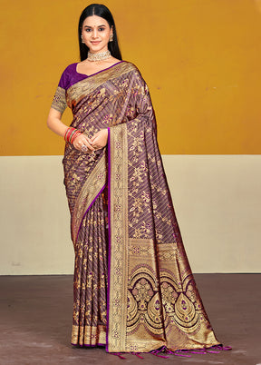 Multicolor Satin Silk Saree With Blouse Piece